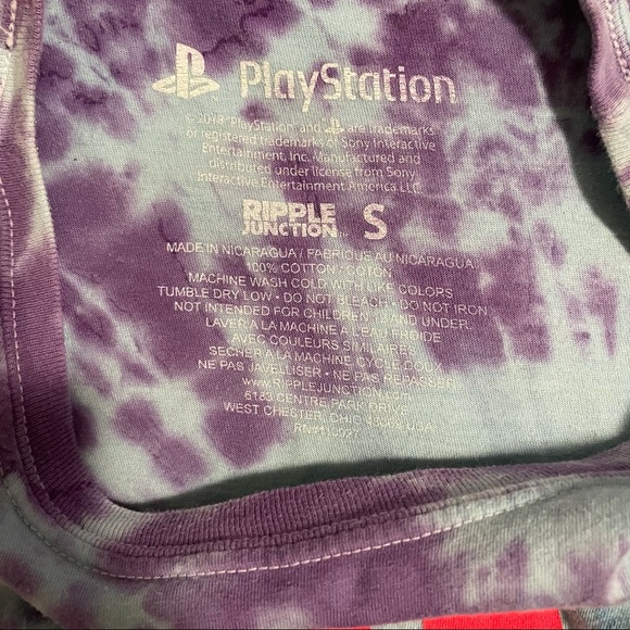 PlayStation Tie-Dye Japanese Logo T-Shirt - Picture 2 of 2
